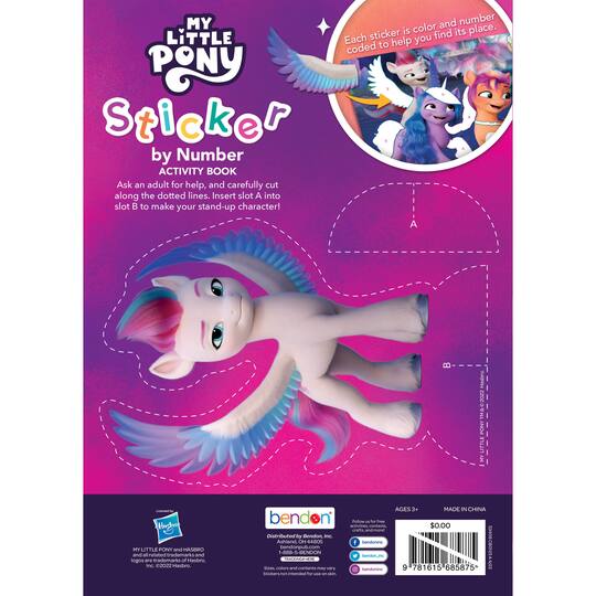 My Little Pony Sticker By Number Activity Book Michaels my-little-pony-sticker-by-number-activity-book-michaels